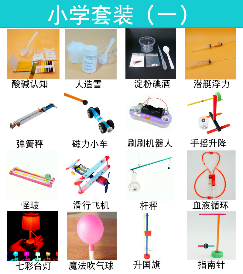 點亮好奇心的第一步 科技小制作DIY科學實驗玩具套裝（小學套餐一）實評